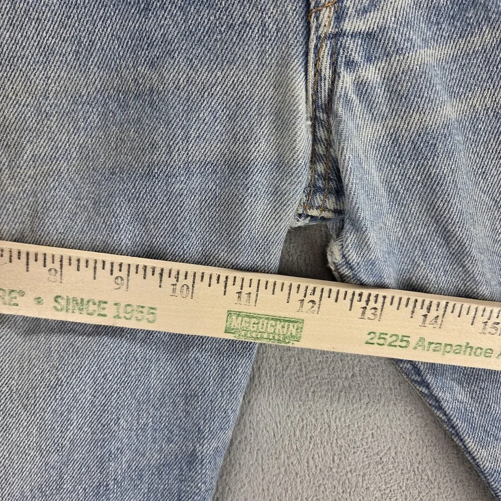 Vintage Levis 501 Jeans Mens Blue Straight Button Fly USA Altered Hem Fits 36x27